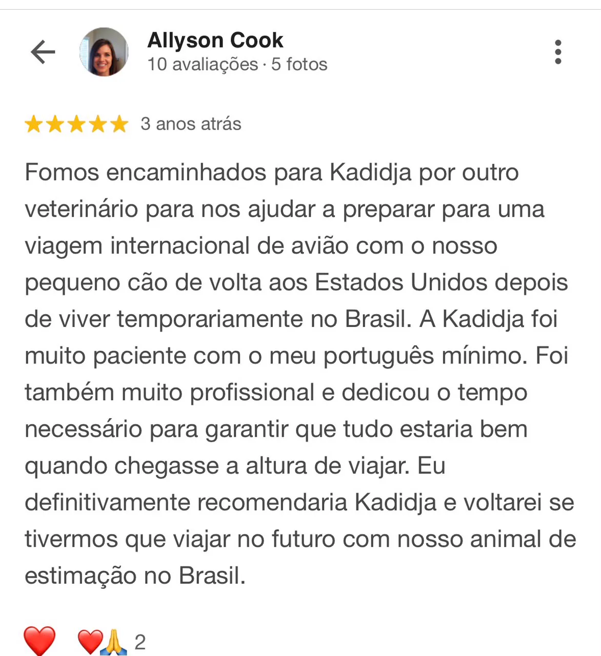 Depoimento de cliente 1