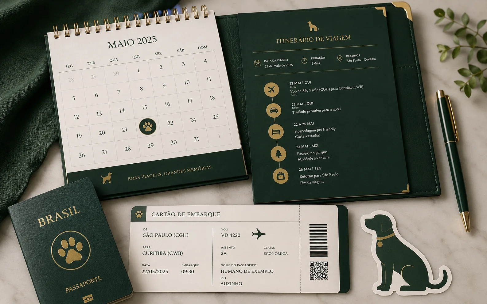 Consultoria e cronograma para viagem com pet